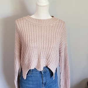 Sadie & Sage Pullover Cropped Sweater